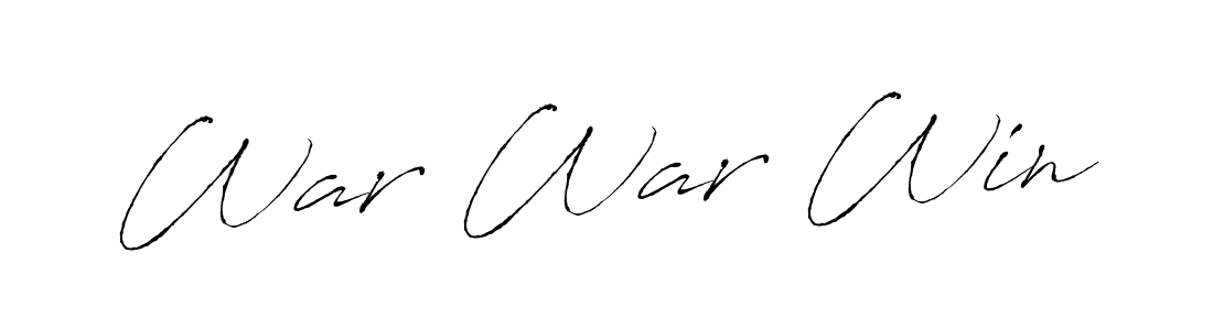 Use a signature maker to create a handwritten signature online. With this signature software, you can design (Antro_Vectra) your own signature for name War War Win. War War Win signature style 6 images and pictures png