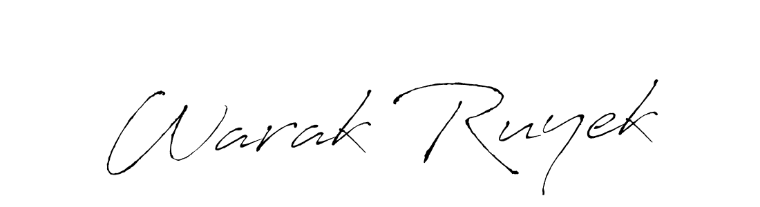 Create a beautiful signature design for name Warak Ruyek. With this signature (Antro_Vectra) fonts, you can make a handwritten signature for free. Warak Ruyek signature style 6 images and pictures png