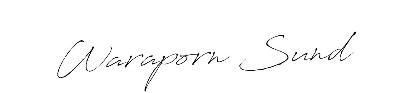 How to Draw Waraporn Sund signature style? Antro_Vectra is a latest design signature styles for name Waraporn Sund. Waraporn Sund signature style 6 images and pictures png
