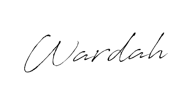 Make a beautiful signature design for name Wardah. Use this online signature maker to create a handwritten signature for free. Wardah signature style 6 images and pictures png