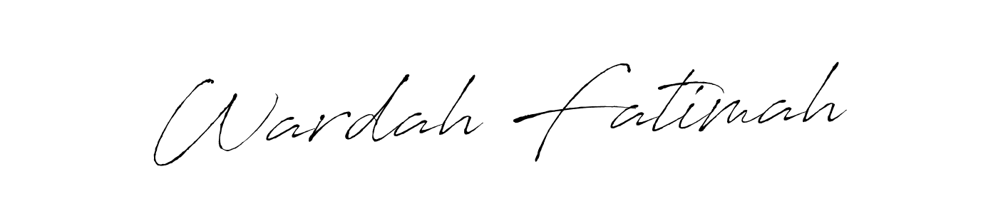 Similarly Antro_Vectra is the best handwritten signature design. Signature creator online .You can use it as an online autograph creator for name Wardah Fatimah. Wardah Fatimah signature style 6 images and pictures png