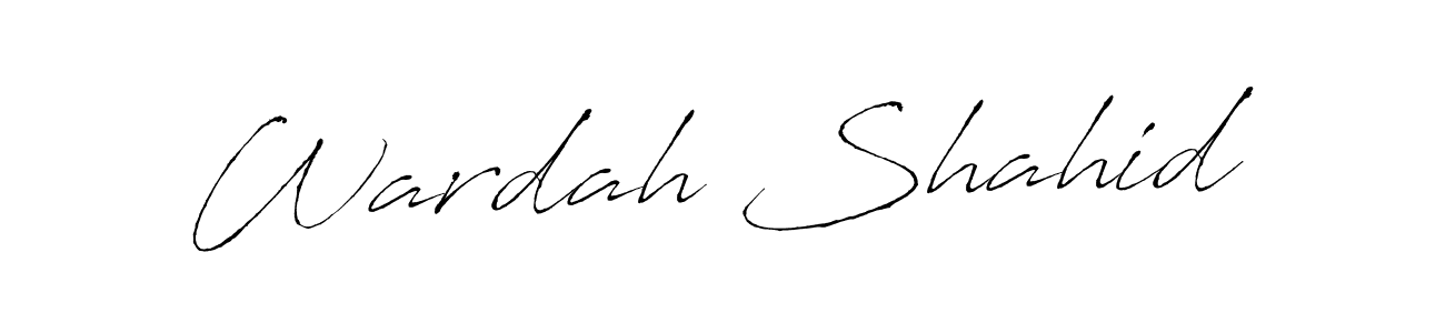 Make a beautiful signature design for name Wardah Shahid. Use this online signature maker to create a handwritten signature for free. Wardah Shahid signature style 6 images and pictures png