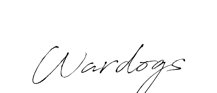 How to make Wardogs signature? Antro_Vectra is a professional autograph style. Create handwritten signature for Wardogs name. Wardogs signature style 6 images and pictures png