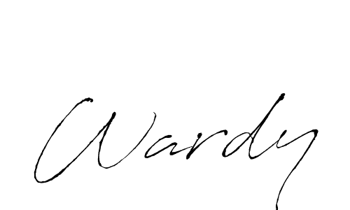 Use a signature maker to create a handwritten signature online. With this signature software, you can design (Antro_Vectra) your own signature for name Wardy. Wardy signature style 6 images and pictures png