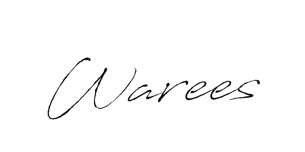 Antro_Vectra is a professional signature style that is perfect for those who want to add a touch of class to their signature. It is also a great choice for those who want to make their signature more unique. Get Warees name to fancy signature for free. Warees signature style 6 images and pictures png