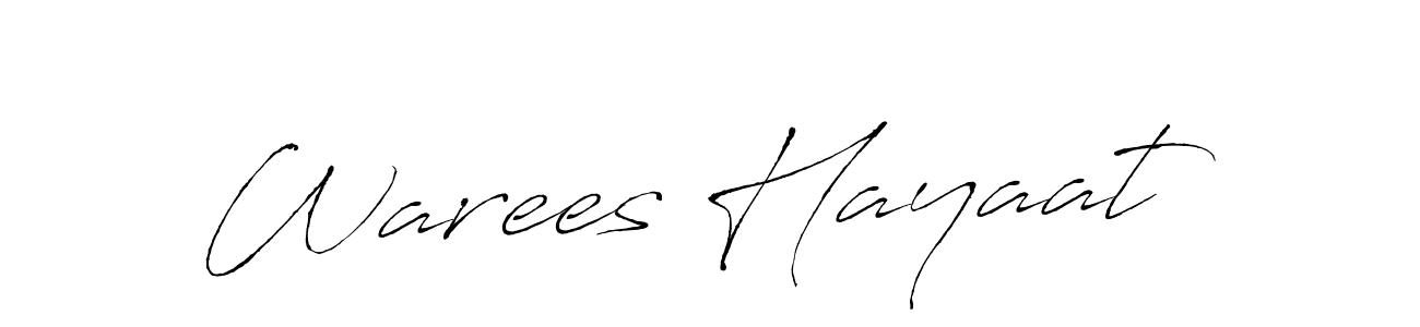 Antro_Vectra is a professional signature style that is perfect for those who want to add a touch of class to their signature. It is also a great choice for those who want to make their signature more unique. Get Warees Hayaat name to fancy signature for free. Warees Hayaat signature style 6 images and pictures png