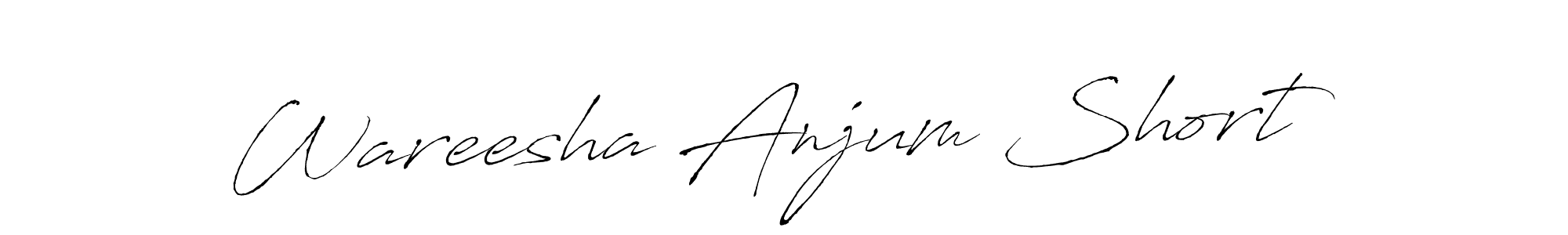 This is the best signature style for the Wareesha Anjum Short name. Also you like these signature font (Antro_Vectra). Mix name signature. Wareesha Anjum Short signature style 6 images and pictures png