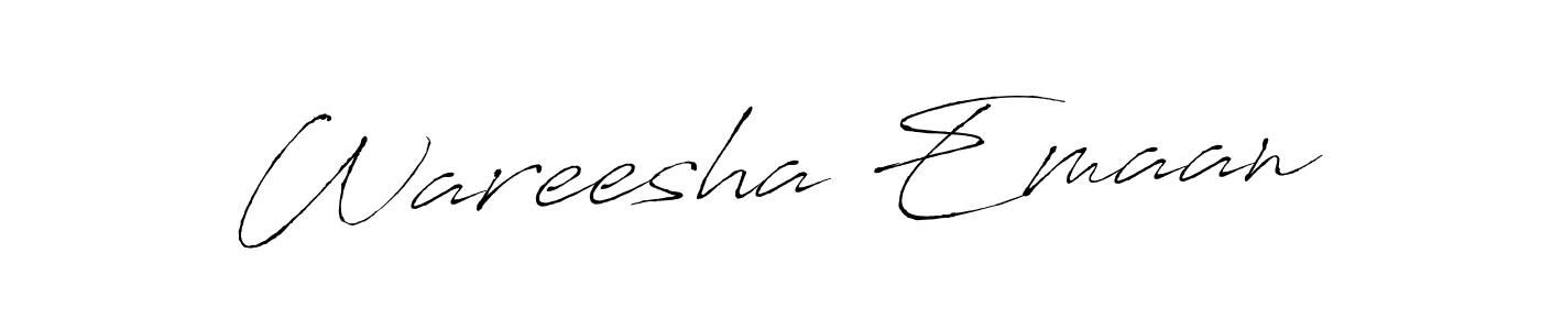 Also You can easily find your signature by using the search form. We will create Wareesha Emaan name handwritten signature images for you free of cost using Antro_Vectra sign style. Wareesha Emaan signature style 6 images and pictures png