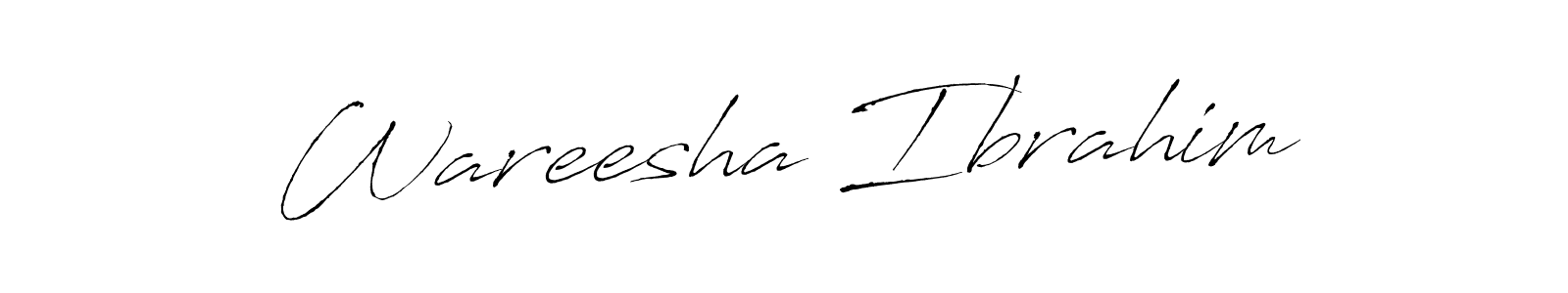 This is the best signature style for the Wareesha Ibrahim name. Also you like these signature font (Antro_Vectra). Mix name signature. Wareesha Ibrahim signature style 6 images and pictures png