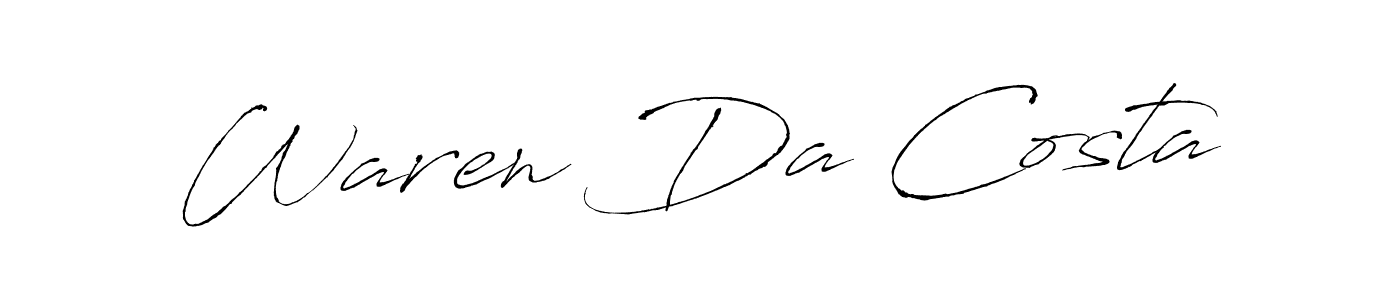 Also You can easily find your signature by using the search form. We will create Waren Da Costa name handwritten signature images for you free of cost using Antro_Vectra sign style. Waren Da Costa signature style 6 images and pictures png