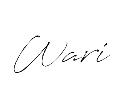 Also You can easily find your signature by using the search form. We will create Wari name handwritten signature images for you free of cost using Antro_Vectra sign style. Wari signature style 6 images and pictures png