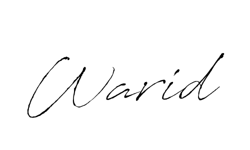 Warid stylish signature style. Best Handwritten Sign (Antro_Vectra) for my name. Handwritten Signature Collection Ideas for my name Warid. Warid signature style 6 images and pictures png