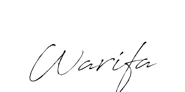 How to make Warifa signature? Antro_Vectra is a professional autograph style. Create handwritten signature for Warifa name. Warifa signature style 6 images and pictures png