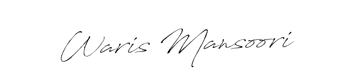 This is the best signature style for the Waris Mansoori name. Also you like these signature font (Antro_Vectra). Mix name signature. Waris Mansoori signature style 6 images and pictures png