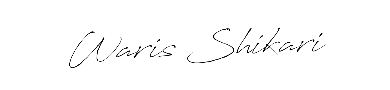 How to make Waris Shikari name signature. Use Antro_Vectra style for creating short signs online. This is the latest handwritten sign. Waris Shikari signature style 6 images and pictures png