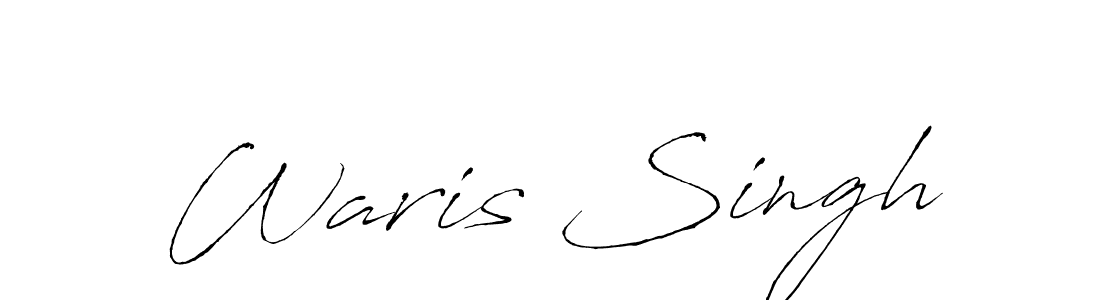 Create a beautiful signature design for name Waris Singh. With this signature (Antro_Vectra) fonts, you can make a handwritten signature for free. Waris Singh signature style 6 images and pictures png