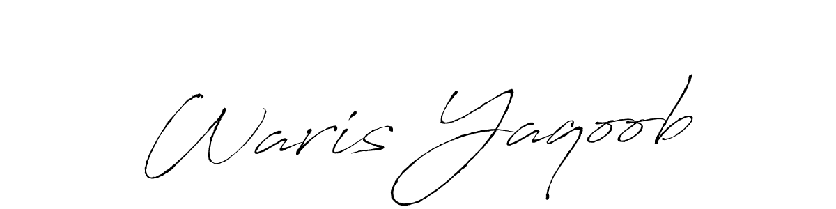 Waris Yaqoob stylish signature style. Best Handwritten Sign (Antro_Vectra) for my name. Handwritten Signature Collection Ideas for my name Waris Yaqoob. Waris Yaqoob signature style 6 images and pictures png