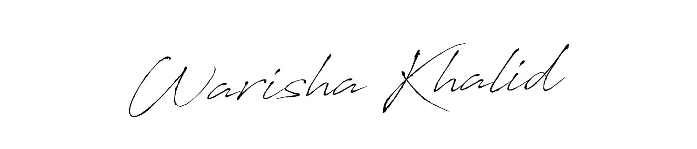 Warisha Khalid stylish signature style. Best Handwritten Sign (Antro_Vectra) for my name. Handwritten Signature Collection Ideas for my name Warisha Khalid. Warisha Khalid signature style 6 images and pictures png