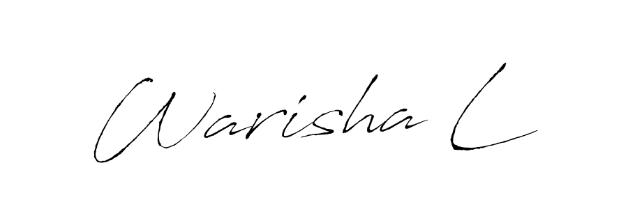 Also You can easily find your signature by using the search form. We will create Warisha L name handwritten signature images for you free of cost using Antro_Vectra sign style. Warisha L signature style 6 images and pictures png