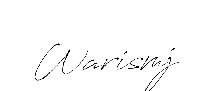 Use a signature maker to create a handwritten signature online. With this signature software, you can design (Antro_Vectra) your own signature for name Warismj. Warismj signature style 6 images and pictures png