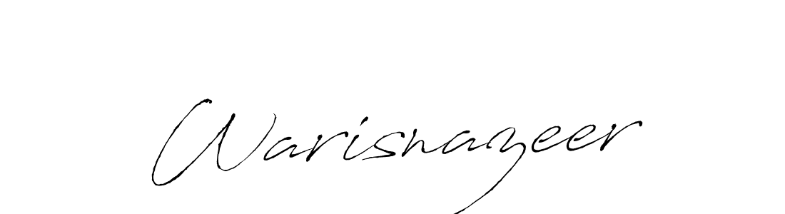 Warisnazeer stylish signature style. Best Handwritten Sign (Antro_Vectra) for my name. Handwritten Signature Collection Ideas for my name Warisnazeer. Warisnazeer signature style 6 images and pictures png