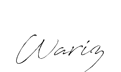 You should practise on your own different ways (Antro_Vectra) to write your name (Wariz) in signature. don't let someone else do it for you. Wariz signature style 6 images and pictures png