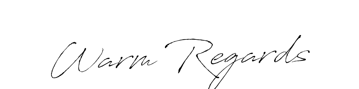 Also we have Warm Regards name is the best signature style. Create professional handwritten signature collection using Antro_Vectra autograph style. Warm Regards signature style 6 images and pictures png