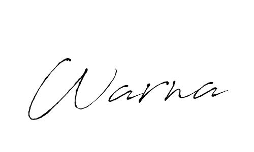 Use a signature maker to create a handwritten signature online. With this signature software, you can design (Antro_Vectra) your own signature for name Warna. Warna signature style 6 images and pictures png