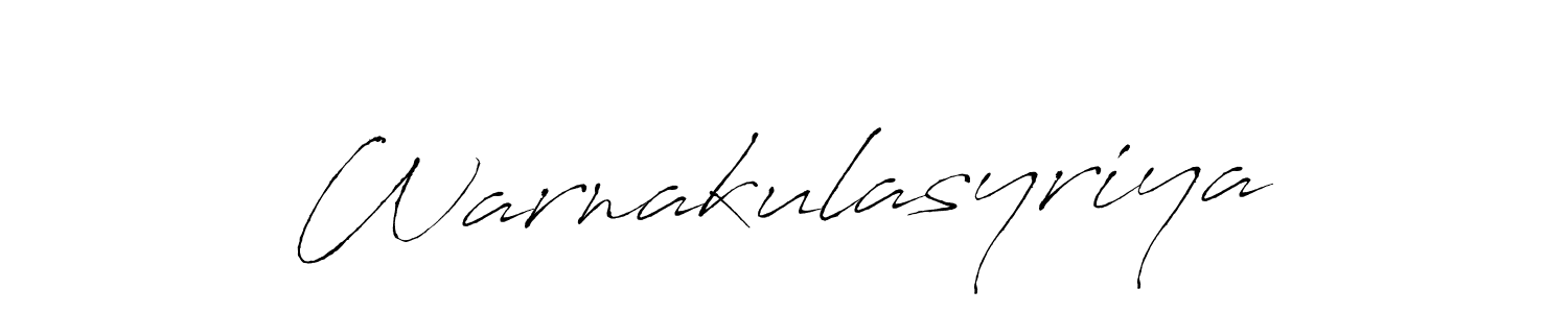 Create a beautiful signature design for name Warnakulasyriya. With this signature (Antro_Vectra) fonts, you can make a handwritten signature for free. Warnakulasyriya signature style 6 images and pictures png