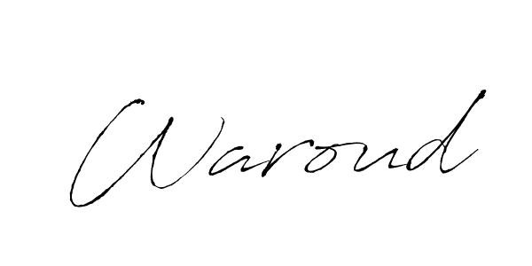 You should practise on your own different ways (Antro_Vectra) to write your name (Waroud) in signature. don't let someone else do it for you. Waroud signature style 6 images and pictures png