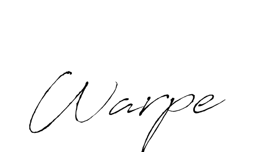 Similarly Antro_Vectra is the best handwritten signature design. Signature creator online .You can use it as an online autograph creator for name Warpe. Warpe signature style 6 images and pictures png