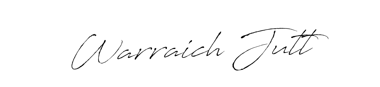 How to make Warraich Jutt signature? Antro_Vectra is a professional autograph style. Create handwritten signature for Warraich Jutt name. Warraich Jutt signature style 6 images and pictures png