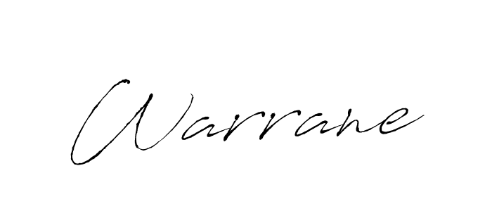 Make a beautiful signature design for name Warrane. With this signature (Antro_Vectra) style, you can create a handwritten signature for free. Warrane signature style 6 images and pictures png