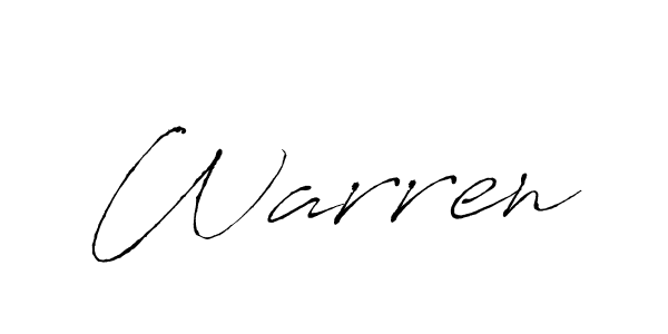 Warren stylish signature style. Best Handwritten Sign (Antro_Vectra) for my name. Handwritten Signature Collection Ideas for my name Warren. Warren signature style 6 images and pictures png