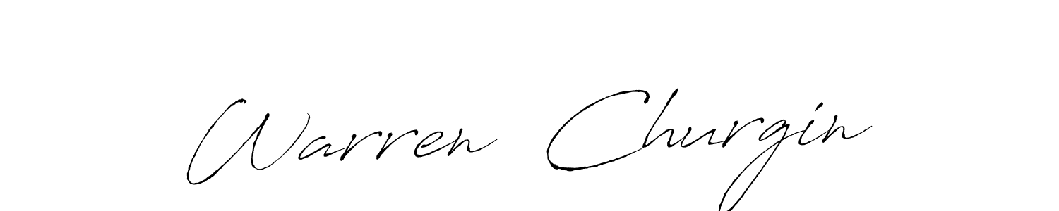Create a beautiful signature design for name Warren  Churgin. With this signature (Antro_Vectra) fonts, you can make a handwritten signature for free. Warren  Churgin signature style 6 images and pictures png
