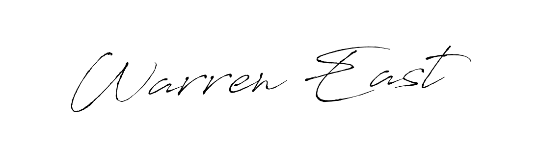How to make Warren East name signature. Use Antro_Vectra style for creating short signs online. This is the latest handwritten sign. Warren East signature style 6 images and pictures png