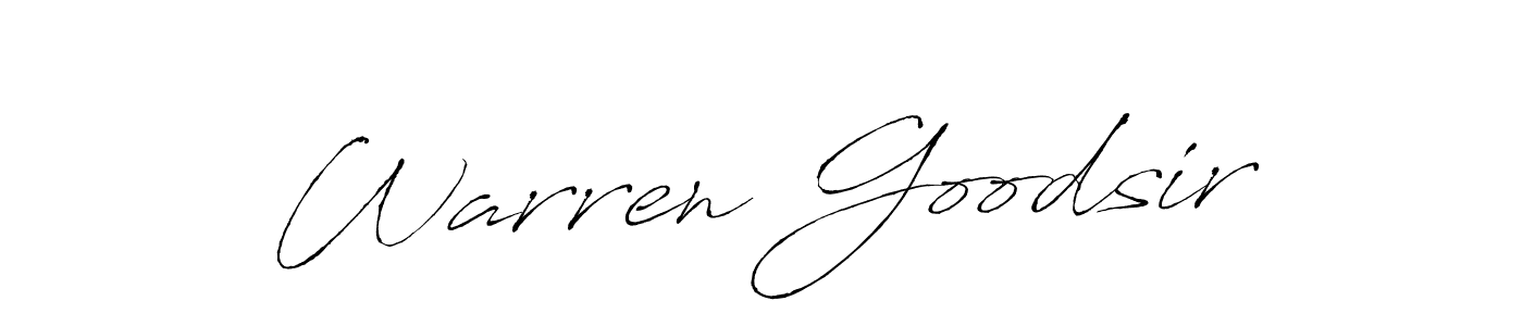 Also we have Warren Goodsir name is the best signature style. Create professional handwritten signature collection using Antro_Vectra autograph style. Warren Goodsir signature style 6 images and pictures png