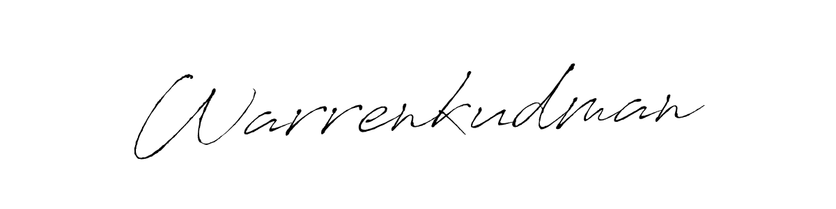Use a signature maker to create a handwritten signature online. With this signature software, you can design (Antro_Vectra) your own signature for name Warrenkudman. Warrenkudman signature style 6 images and pictures png