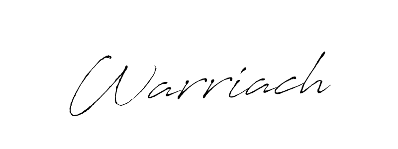 Also we have Warriach name is the best signature style. Create professional handwritten signature collection using Antro_Vectra autograph style. Warriach signature style 6 images and pictures png