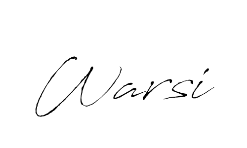You should practise on your own different ways (Antro_Vectra) to write your name (Warsi) in signature. don't let someone else do it for you. Warsi signature style 6 images and pictures png
