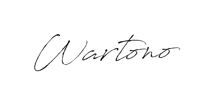 How to make Wartono name signature. Use Antro_Vectra style for creating short signs online. This is the latest handwritten sign. Wartono signature style 6 images and pictures png