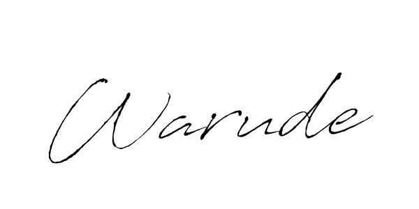 Make a beautiful signature design for name Warude. Use this online signature maker to create a handwritten signature for free. Warude signature style 6 images and pictures png