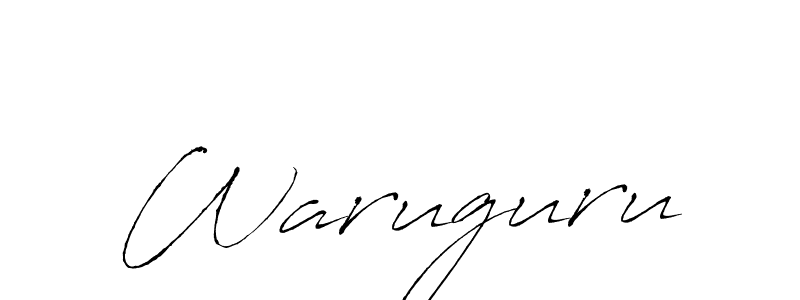 Create a beautiful signature design for name Waruguru. With this signature (Antro_Vectra) fonts, you can make a handwritten signature for free. Waruguru signature style 6 images and pictures png