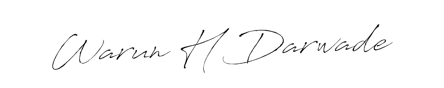 Here are the top 10 professional signature styles for the name Warun H Darwade. These are the best autograph styles you can use for your name. Warun H Darwade signature style 6 images and pictures png