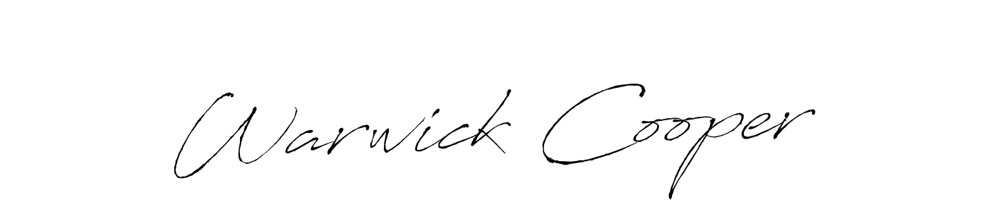 Make a beautiful signature design for name Warwick Cooper. With this signature (Antro_Vectra) style, you can create a handwritten signature for free. Warwick Cooper signature style 6 images and pictures png