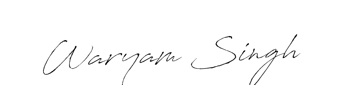 You can use this online signature creator to create a handwritten signature for the name Waryam Singh. This is the best online autograph maker. Waryam Singh signature style 6 images and pictures png