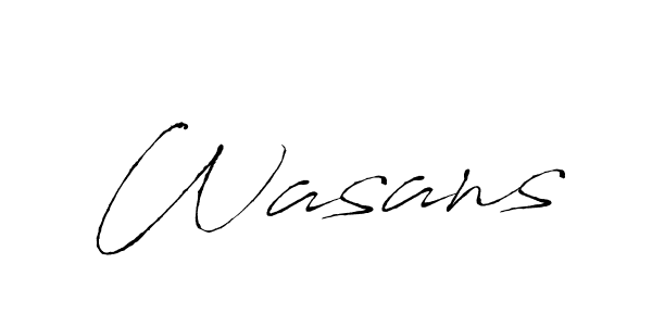You should practise on your own different ways (Antro_Vectra) to write your name (Wasans) in signature. don't let someone else do it for you. Wasans signature style 6 images and pictures png