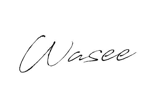 Wasee stylish signature style. Best Handwritten Sign (Antro_Vectra) for my name. Handwritten Signature Collection Ideas for my name Wasee. Wasee signature style 6 images and pictures png