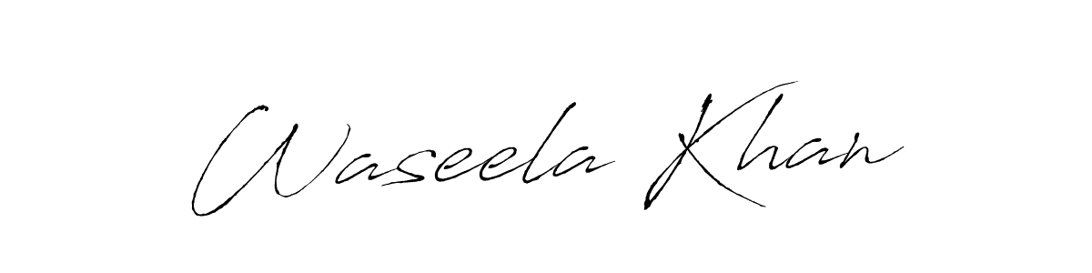 How to make Waseela Khan signature? Antro_Vectra is a professional autograph style. Create handwritten signature for Waseela Khan name. Waseela Khan signature style 6 images and pictures png