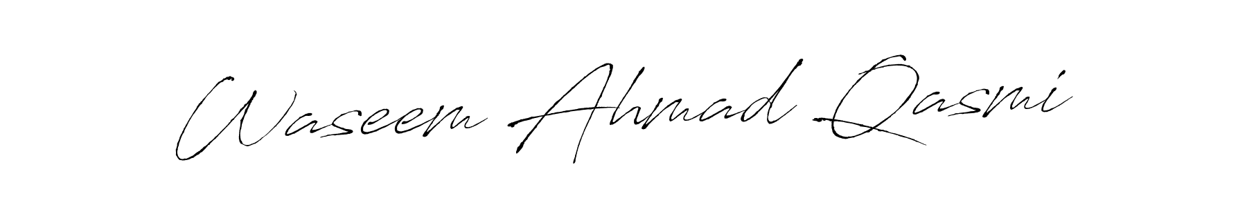 How to make Waseem Ahmad Qasmi signature? Antro_Vectra is a professional autograph style. Create handwritten signature for Waseem Ahmad Qasmi name. Waseem Ahmad Qasmi signature style 6 images and pictures png